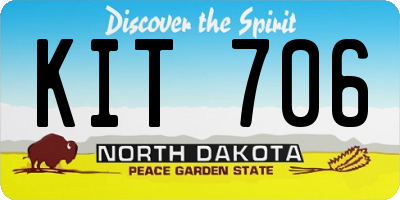ND license plate KIT706