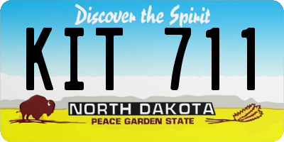 ND license plate KIT711