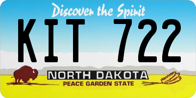 ND license plate KIT722