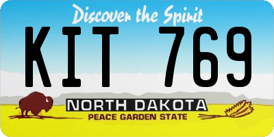 ND license plate KIT769