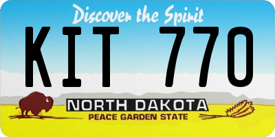 ND license plate KIT770