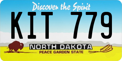 ND license plate KIT779