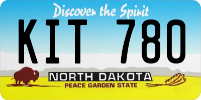 ND license plate KIT780