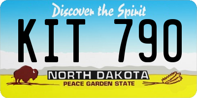 ND license plate KIT790