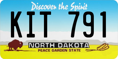 ND license plate KIT791