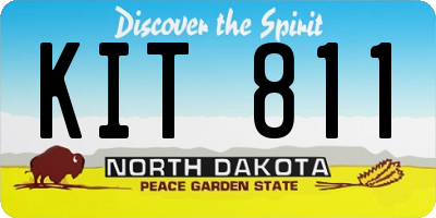 ND license plate KIT811