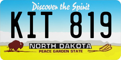 ND license plate KIT819