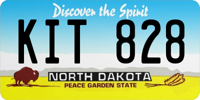ND license plate KIT828