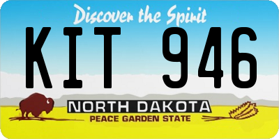 ND license plate KIT946