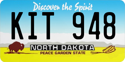 ND license plate KIT948