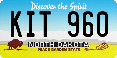 ND license plate KIT960