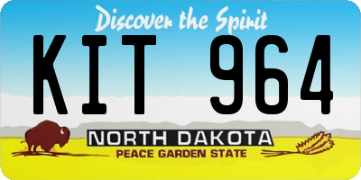 ND license plate KIT964