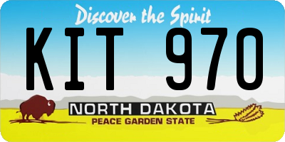 ND license plate KIT970