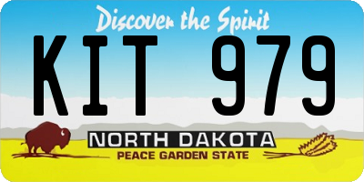 ND license plate KIT979