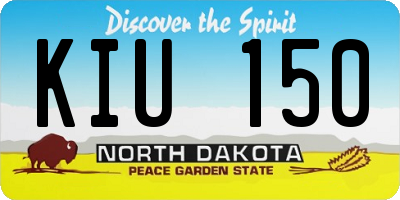 ND license plate KIU150