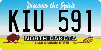 ND license plate KIU591