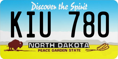 ND license plate KIU780