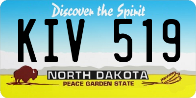 ND license plate KIV519