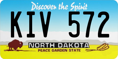 ND license plate KIV572