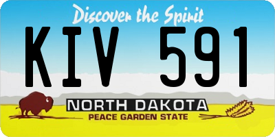 ND license plate KIV591