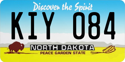 ND license plate KIY084