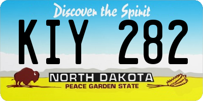 ND license plate KIY282