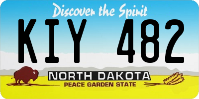 ND license plate KIY482