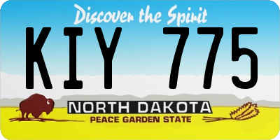 ND license plate KIY775