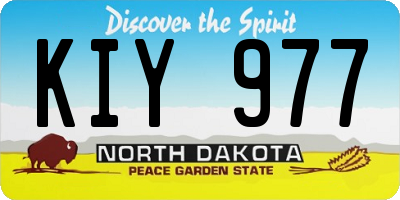 ND license plate KIY977