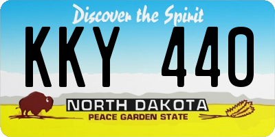 ND license plate KKY440