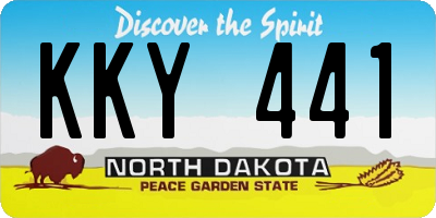 ND license plate KKY441