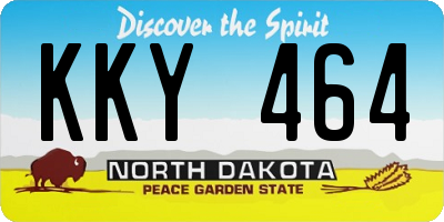 ND license plate KKY464