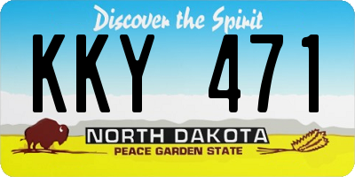 ND license plate KKY471