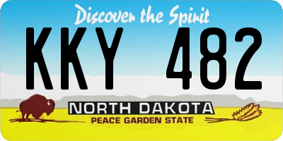 ND license plate KKY482