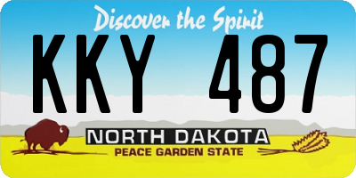 ND license plate KKY487