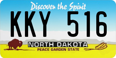 ND license plate KKY516