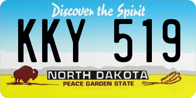 ND license plate KKY519