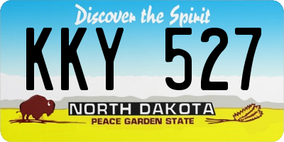 ND license plate KKY527