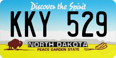 ND license plate KKY529