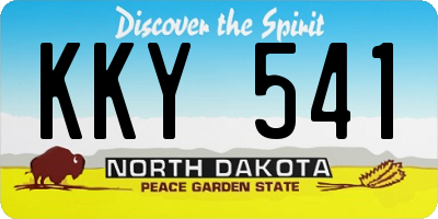 ND license plate KKY541