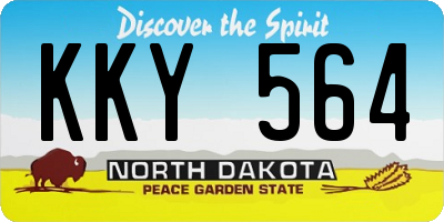 ND license plate KKY564