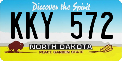 ND license plate KKY572