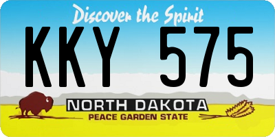 ND license plate KKY575