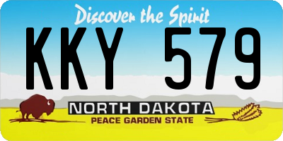 ND license plate KKY579