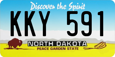 ND license plate KKY591