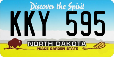 ND license plate KKY595