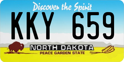 ND license plate KKY659