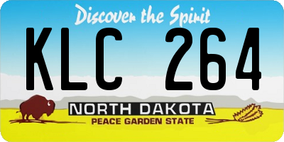 ND license plate KLC264