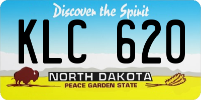 ND license plate KLC620