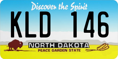 ND license plate KLD146